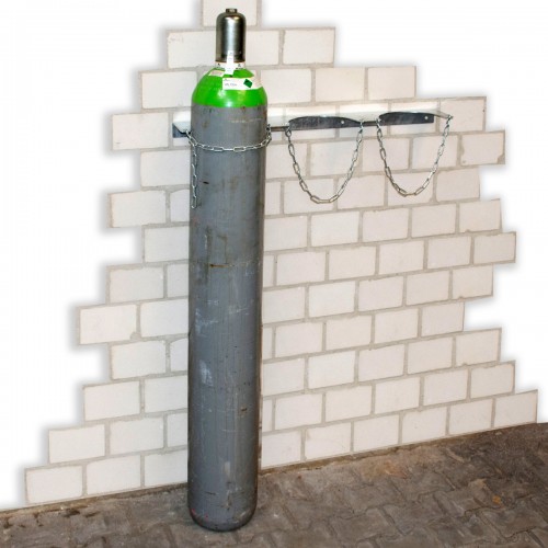 Bauer Gasflaschen-Wandhalterung GWH 320-I, feuerverzinkt für 1 Flasche 140mm