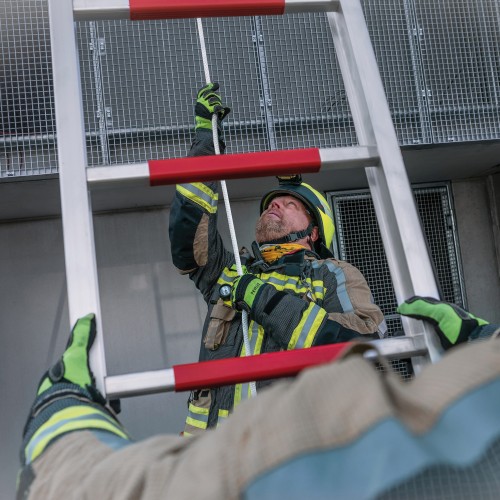 MUNK Rettungstechnik Seilzugleiter 3-teilig aus Aluminium